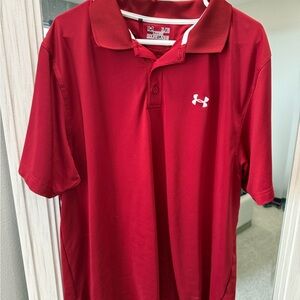 Under Armour Men's Red Polo Shirt